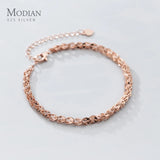 925 Silver Gypsophila Bracelet Chain Bangle for Women Wedding
