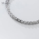 925 Silver Gypsophila Bracelet Chain Bangle for Women Wedding