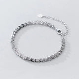 925 Silver Gypsophila Bracelet Chain Bangle for Women Wedding