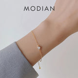 925 Silver CZ Sparkling Bracelet For Women