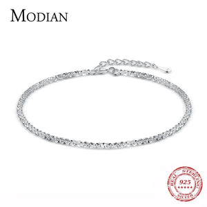 925 Sterling Silver Female Bracelet Classic Charm Jewelry