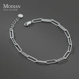 925 Silver Hollow Bracelet Chain Fine Jewelry Gift