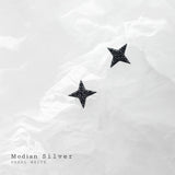 925 Silver Darts Stud Earrings CZ Star Ear Studs Fine Jewelry