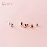 925 Silver Rose Hearts Stud Earrings for Women