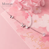 Butterfly Tassel Zirconia 925 Silver Chokers Necklace