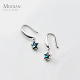 Sterling Silver Stars Crystal Dangle Earring for Women
