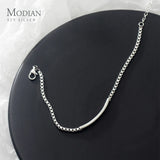 925 Sterling Silver Geometric Rectangle Bracelet for Women