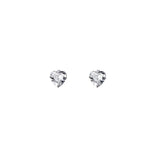 925 Silver CZ Hearts Earrings Women Wedding Jewelry
