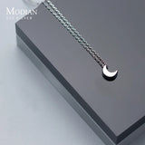 Sterling Silver Crescent Pendant Necklace