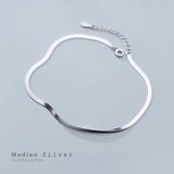 925 Silver Charm Bracelet or Anklet Adjustable Snake Chain Fine Jewelry