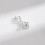 925 Silver Butterfly Charm Pendant for Women Girls DIY Bracelet or Necklace