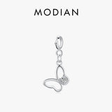 925 Silver Butterfly Charm Pendant for Women Girls DIY Bracelet or Necklace