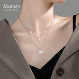 925 Silver Cross Avatar Coin Pendant for Women
