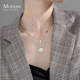 925 Silver Cross Avatar Coin Pendant for Women
