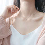 Classic CZ Zircon Round Pendant Necklace 925 Sterling Silver Crystal Jewelry