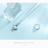 Classic Ballet Fairy Pendant Necklace for Women