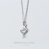 Classic Ballet Fairy Pendant Necklace for Women