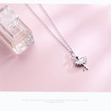 Classic Ballet Fairy Pendant Necklace for Women