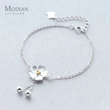 Sterling Silver Daisy Chain Bracelet for Women