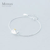 925 Sterling Silver Girls Charm Chain Bracelet Baleine Fish Jewelry