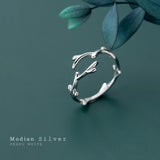 Irregular Branches Ring 925 Sterling Silver Adjustable Size