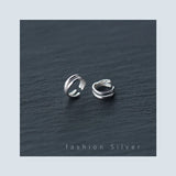 925 Sterling Silver Prevent Allergy Charm Clip Earrings