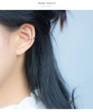 925 Sterling Silver Prevent Allergy Charm Clip Earrings
