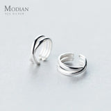 925 Sterling Silver Prevent Allergy Charm Clip Earrings