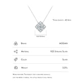 5A CZ 925 Silver Pendant Necklace for Women
