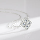 5A CZ 925 Silver Pendant Necklace for Women