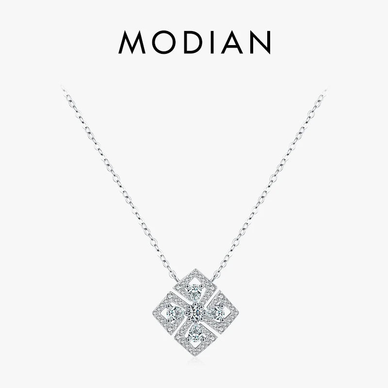 5A CZ 925 Silver Pendant Necklace for Women
