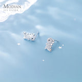 CZ Dinosaur 925 Sterling Silver Stud Earrings for Women