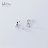 CZ Dinosaur 925 Sterling Silver Stud Earrings for Women