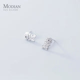 CZ Dinosaur 925 Sterling Silver Stud Earrings for Women