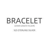 CZ Stars Aircraft Chain Bracelet 925 Sterling Silver Jewelry for Women