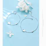 CZ Stars Aircraft Chain Bracelet 925 Sterling Silver Jewelry for Women