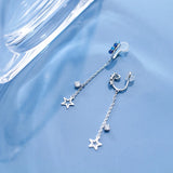 Colorful Crystal Letter U Shape Clips Earring for Women