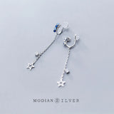 Colorful Crystal Letter U Shape Clips Earring for Women