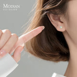 Colorful Enamel Mini Love Hearts 925 Silver Stud Earrings for Women