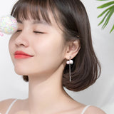 Colorful Balloon Drop Earring 925 Silver Zircon Tassel Jewelry