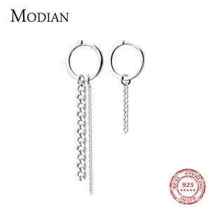 925 Sterling Silver Tassel Round Dangle Earrings Swing Sparkling Charm For Women
