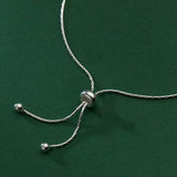 Enamel Daisy Charms Bracelet 925 Sterling Silver Link Chain Lucky Adjustable