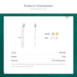 Tassel Drop Earring 925 Sterling Silver Dangle