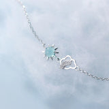 Cloud Crystal Sun Bracelet 925 Sterling Silver Gift for Women