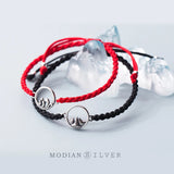 925 Sterling Silver Mountain Sea Rope Bracelet for Women