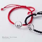 925 Sterling Silver Mountain Sea Rope Bracelet for Women