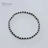 Crystal Ball Strand Bracelet 925 Sterling Silver Fine Jewelry Gift
