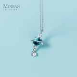 Cat Pattern Opal Crystal Keys Necklace Pendants For Women