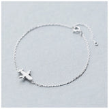 925 Silver Aircraft Bracelet for Women - Anniversary Party Jewelry Gift