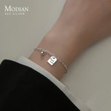 Lucky Chain Bracelet 925 Sterling Silver Carving Bracelets For Women Girls